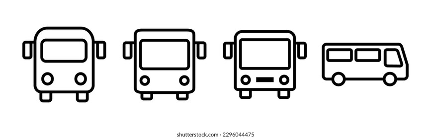 Bus icon vector illustration. bus sign and symbol. transport symbol