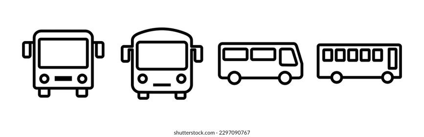 Bus icon vector illustration. bus sign and symbol. transport symbol