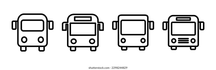 Bus icon vector illustration. bus sign and symbol. transport symbol