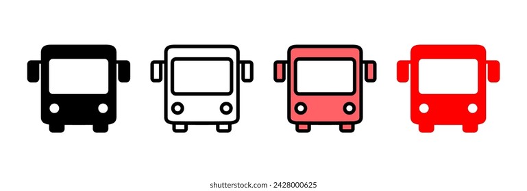 Bus icon vector illustration. bus sign and symbol. transport symbol