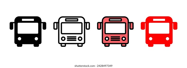 Bus icon vector illustration. bus sign and symbol. transport symbol