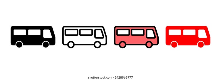 Bus icon vector illustration. bus sign and symbol. transport symbol