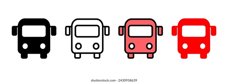 Bus icon vector illustration. bus sign and symbol. transport symbol