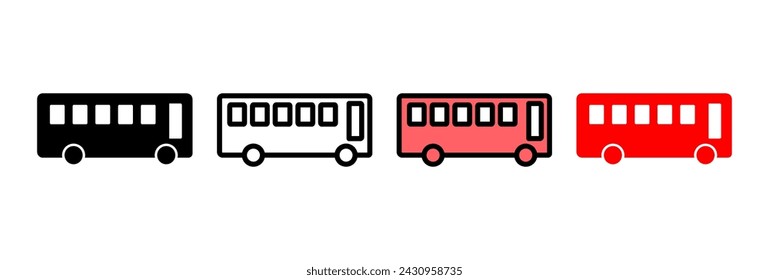 Bus icon vector illustration. bus sign and symbol. transport symbol