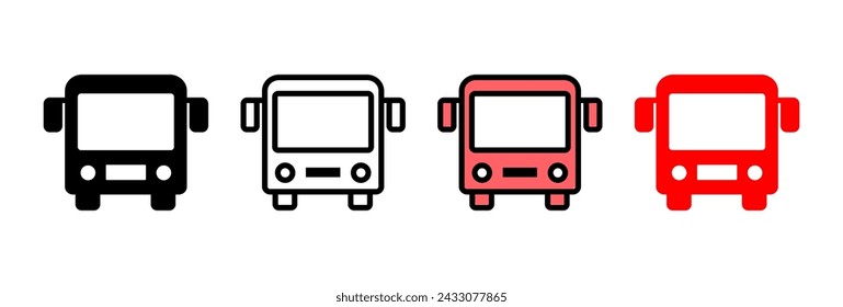 Bus icon vector illustration. bus sign and symbol. transport symbol