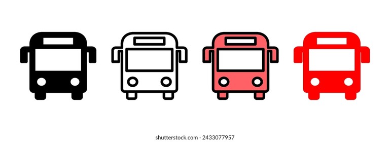 Bus icon vector illustration. bus sign and symbol. transport symbol