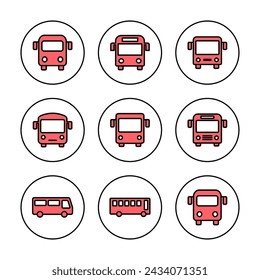 Bus icon vector illustration. bus sign and symbol. transport symbol