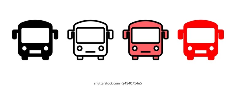 Bus icon vector illustration. bus sign and symbol. transport symbol