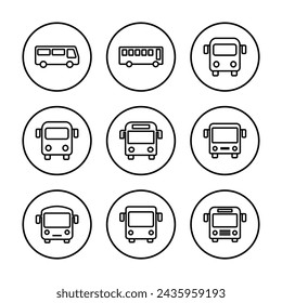 Bus icon vector illustration. bus sign and symbol. transport symbol