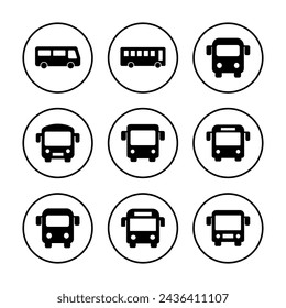 Bus icon vector illustration. bus sign and symbol. transport symbol