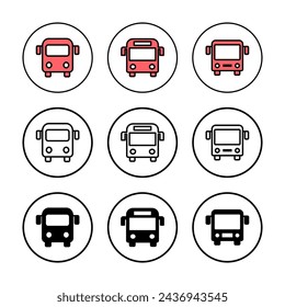 Bus icon vector illustration. bus sign and symbol. transport symbol