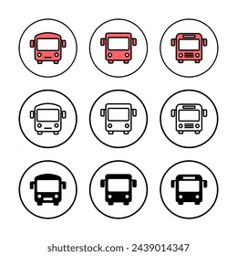 Bus icon vector illustration. bus sign and symbol. transport symbol