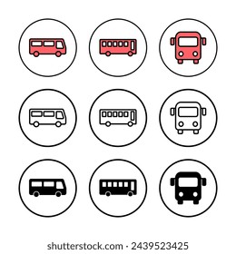 Bus icon vector illustration. bus sign and symbol. transport symbol