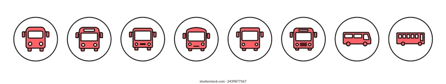 Bus icon vector illustration. bus sign and symbol. transport symbol