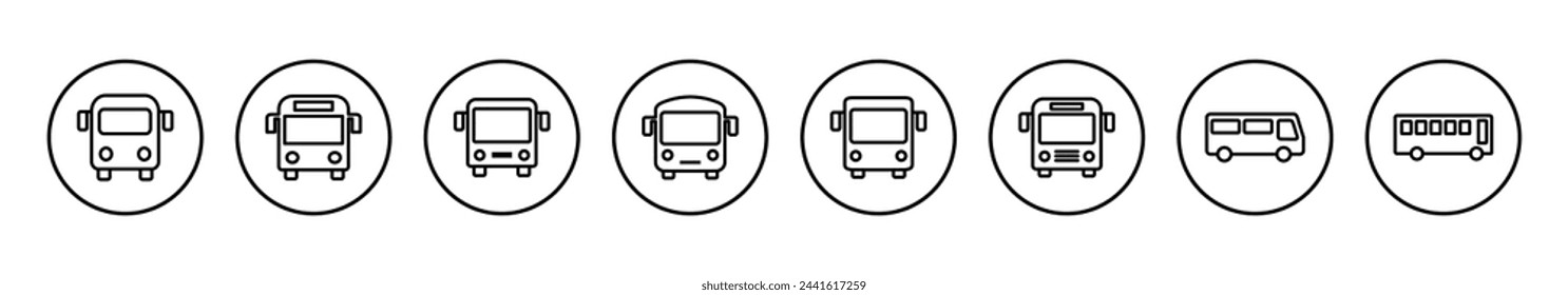 Bus icon vector illustration. bus sign and symbol. transport symbol