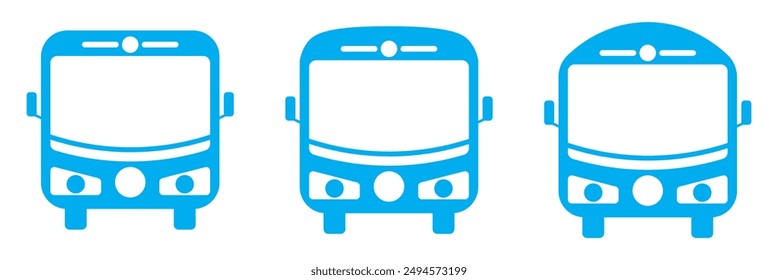 Vektorillustration Bussymbol. Buszeichen und -symbol. Transportsymbol.