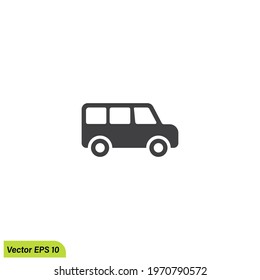 bus icon vector illustration simple design element 