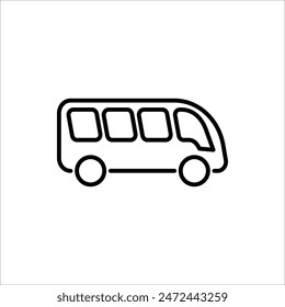 Bus icon. bus vector illustration for web design, isolated on white background.