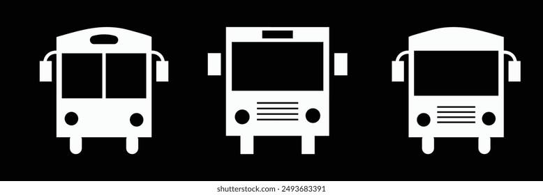 Bus icon. Bus vector illustration for web design, graphic, apps. isolated background. Bus icon vector. 