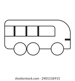 bus icon vector ilustration logo design