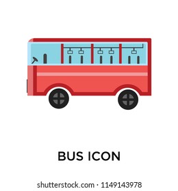 Bus icon vector isolated on white background for your web and mobile app design, Bus logo concept