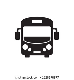 Bus icon vector isolated on white background
