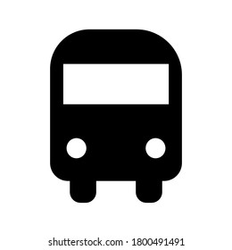 Vector de icono de bus aislado en fondo blanco.