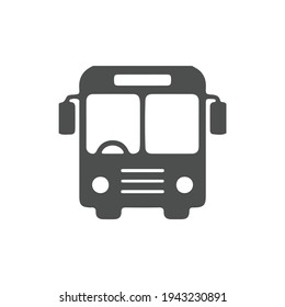 bus icon vector isolated on white background