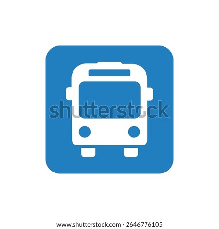 Bus icon vector isolated on white background. transport icon vector