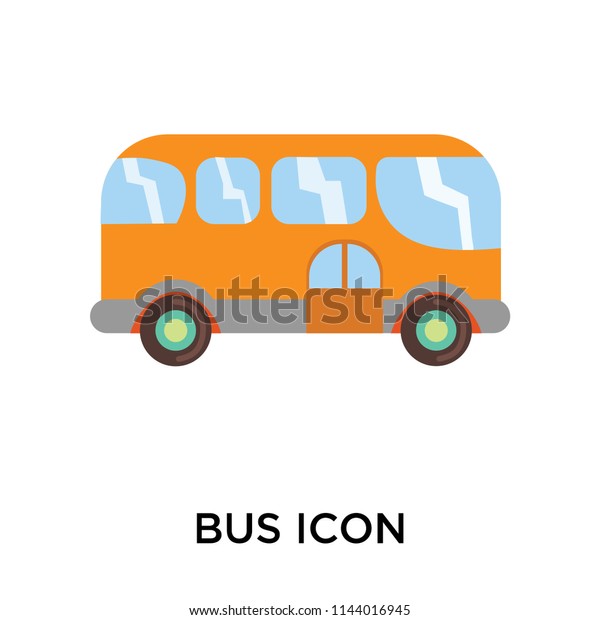 Bus icon vector isolated on\
white background for your web and mobile app design, Bus logo\
concept