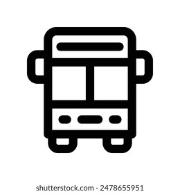 bus icon. vector line icon for your website, mobile, presentation, and logo design.