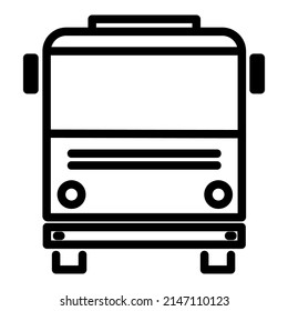 Bus Icon Vector, Mass Transportation Icon, Mass Transit