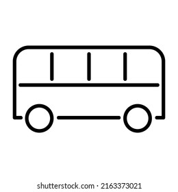 Bus Icon Vector, Mass Transportation Icon, Mass Transit