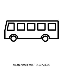 Bus Icon Vector, Mass Transportation Icon, Mass Transit