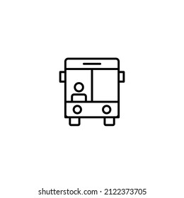 bus icon bus vector icon modern Bus, school bus, school transport icon in solid black flat shape glyph icon, isolated on white background