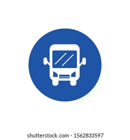 The bus icon vector on EPS 10 is used for graphic and web design
