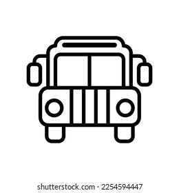 Bus icon vector on trendy design