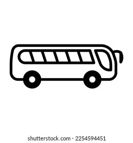 Vector de iconos de bus en diseño de moda