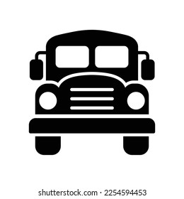 Bus-Ikone-Vektorgrafik auf trendigem Design