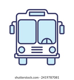 Bus icon vector on trendy design