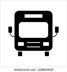 Icono de bus, icono de bus vector, sobre fondo blanco.
