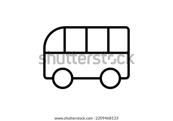 Bus icon,\
vector bus icon, on white\
background.