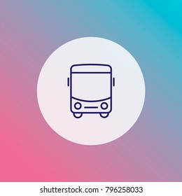 bus icon, vector plane bus