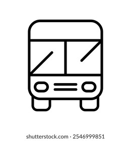 Bus icon vector. Public transport illustration. Trip symbol or logo. 