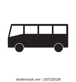 Icono de bus. símbolo de icono del vector de bus