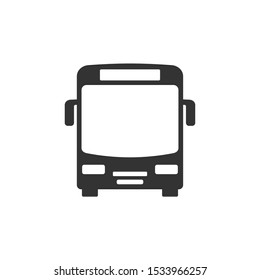 Bus Icon vector sign isolated for graphic and web design. Bus symbol template color editable on white background.