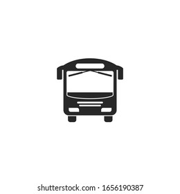 signo vectorial de icono de bus aislado para diseño gráfico y web. color de plantilla de símbolo de bus editable en fondo blanco.