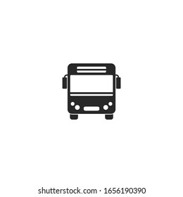 signo vectorial de icono de bus aislado para diseño gráfico y web. color de plantilla de símbolo de bus editable en fondo blanco.