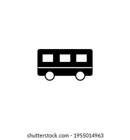 Bus icon vector sign isolated on white background