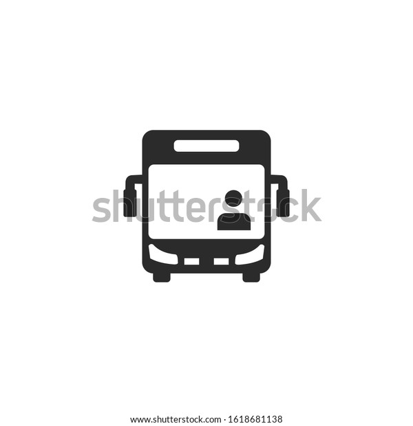 bus Icon vector sign isolated for graphic and\
web design. bus transportation symbol template color editable on\
white background